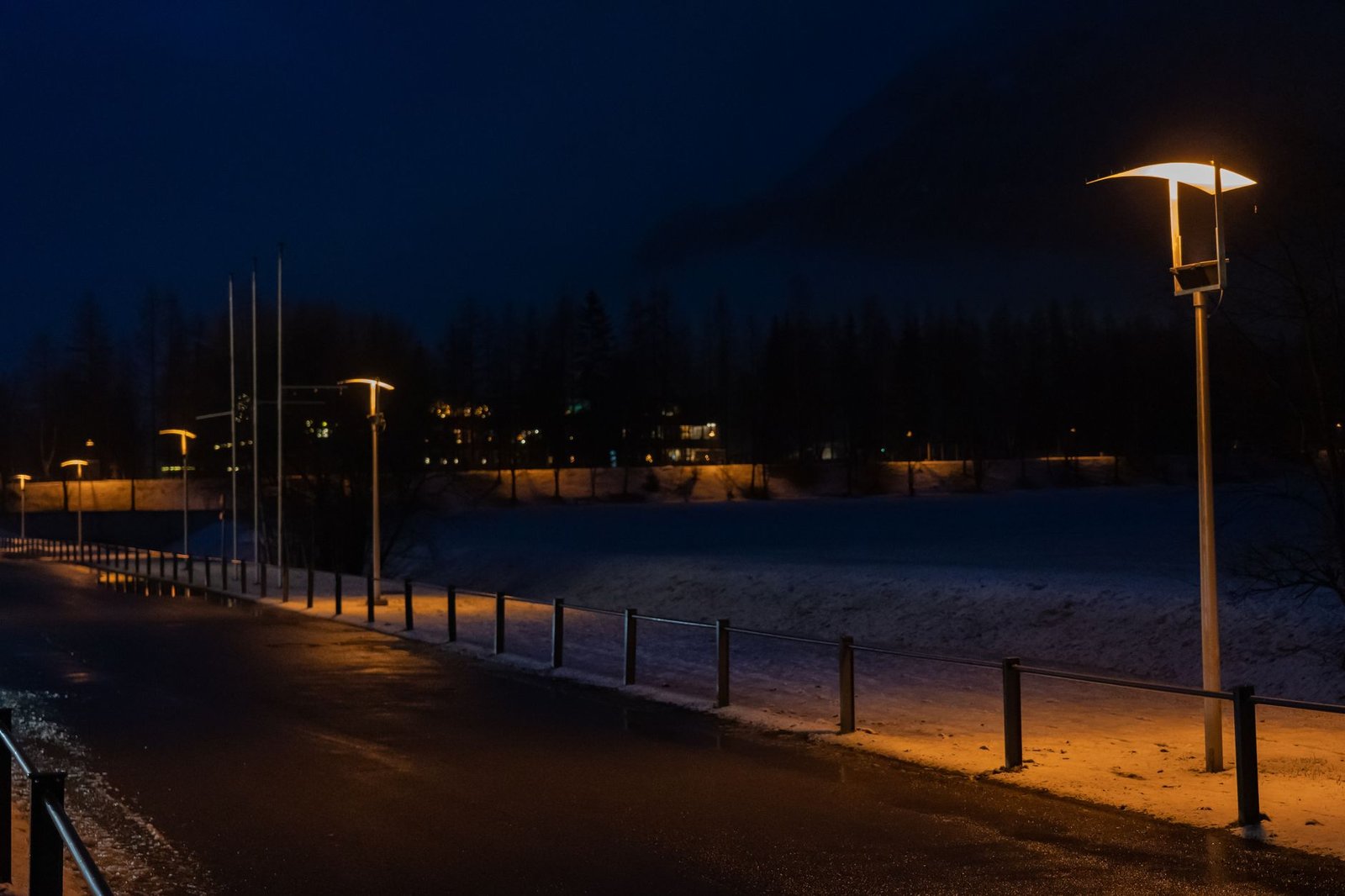 A softly lit Porvoo street setting for a tasteful evening out