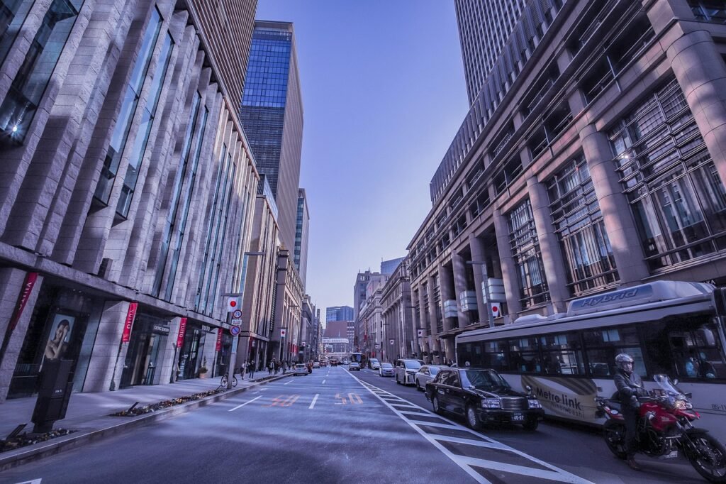 tokyo, tokio, street, rakennus