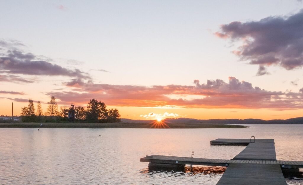 kuopio, aamu, auringonnousu, luonne, räntää, hämärä, ulkona