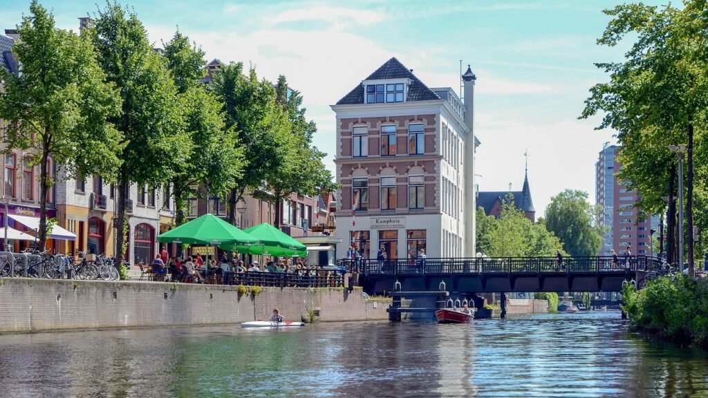 groningen, sisäkaupunki, canal, katukuva, vanha, center, arkkitehtuuri, historiallinen, city, julkisivu, keskiajalla, romantt