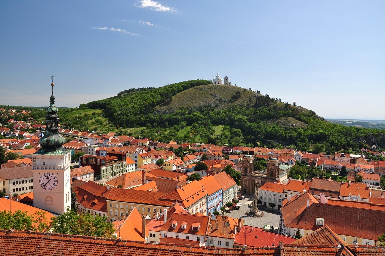 mikulov, tšekin tasavalta, kaupunki, monumentti, arkkitehtuuri, old town, moravia, katto, vanha, historia, square