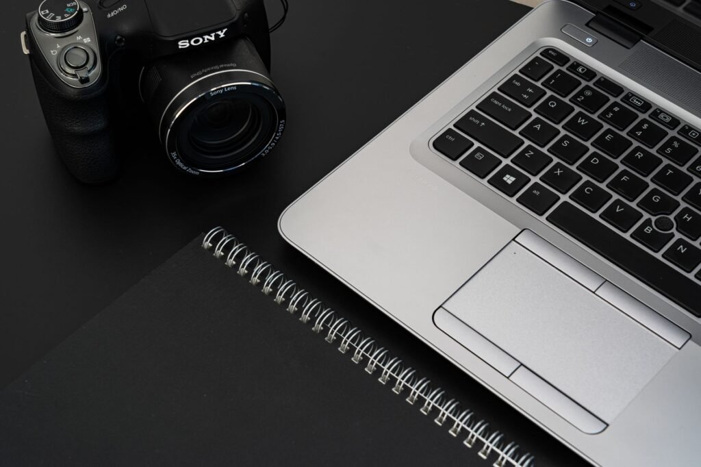 Reviewing directory information on a laptop