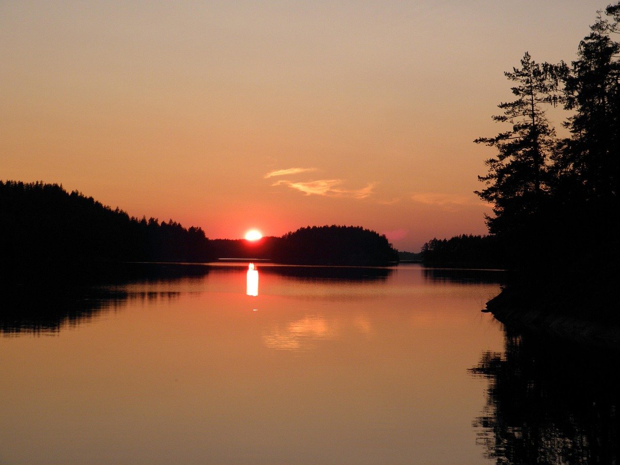 kesä, auringonlasku, savonlinna, saimaa, finland, suomi, järvi, kaunis, järvisuomi, luonto, taivas, järvimaisema, hämärä, sai