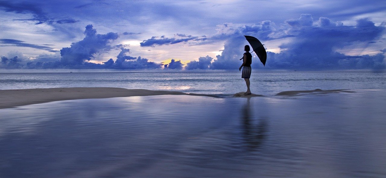 thaimaa, meri, vesi, taivas, matka, loma, ocean, beach, sininen, trooppinen, matkailu, ranta, aasia, luonto, landscape, naine