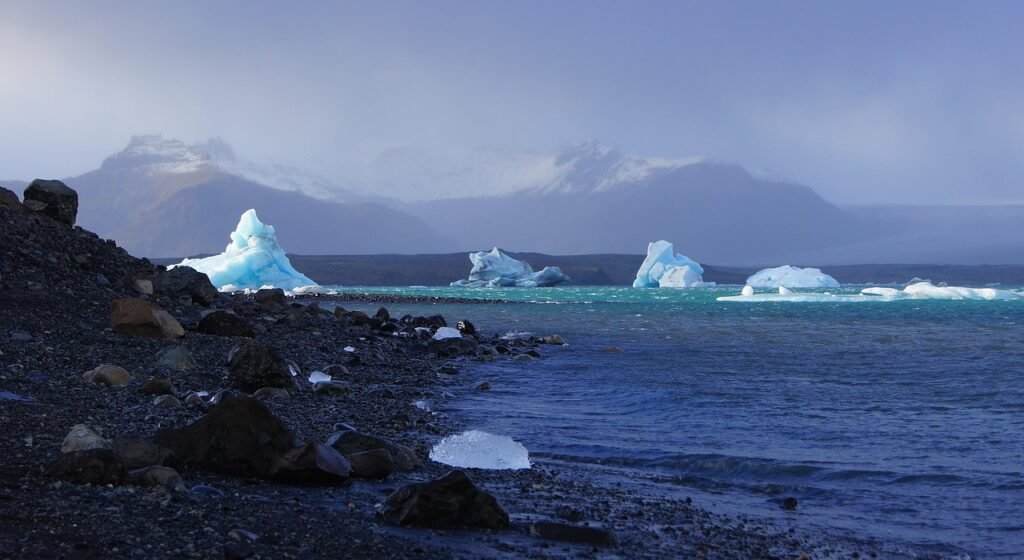 iceland, luonne, fjallsarlon, glacial lagoon, iceberg lagoon, iceberg, lagoon, mountains, landscape