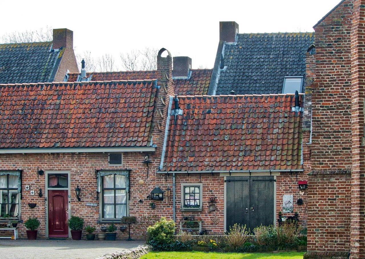 house, katto, arkkitehtuuri, vanha, tiili, julkisivu, old town