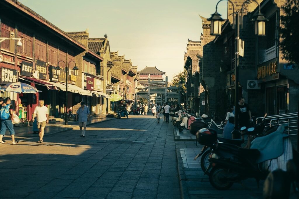 xiangyang kaupunki, old town, street