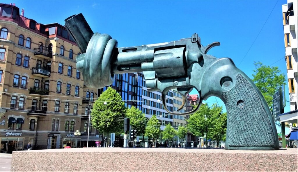 göteborg, ruotsi, skandinavia, avenue, kaupungin, kaupunkinäkymä, art, taideteokset, rauhan muistomerkki, rauha, monumentti,