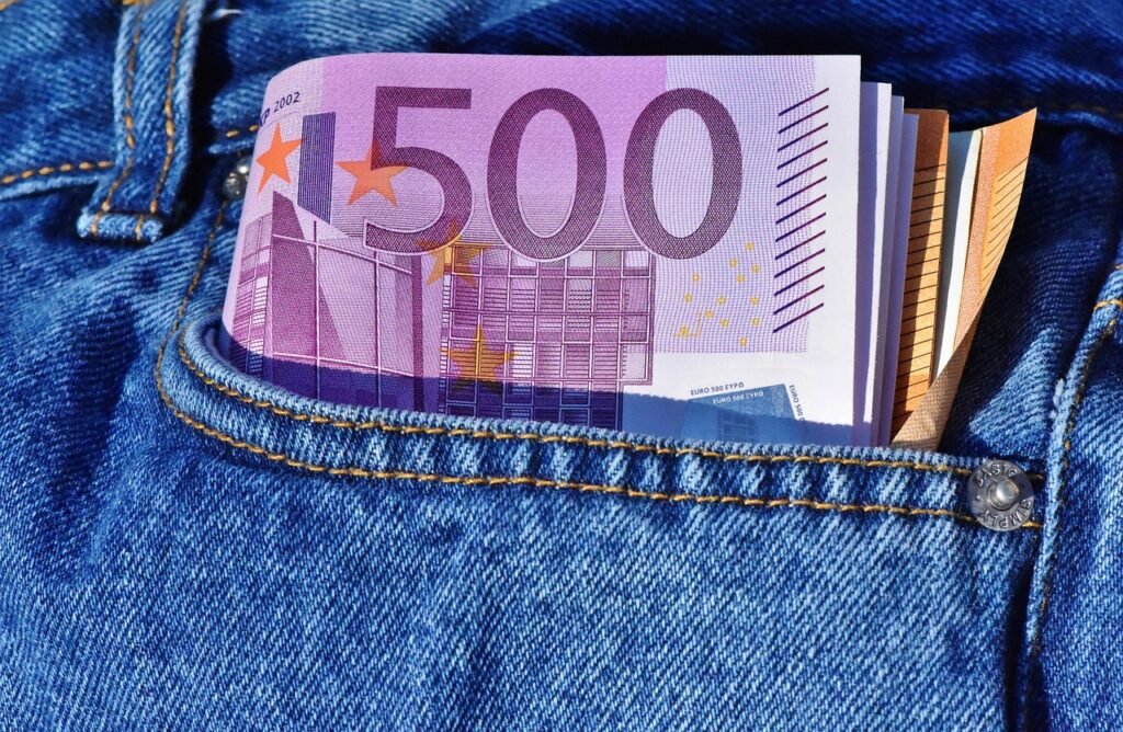 raha, dollarin lasku, seteli, käteinen raha, nippu, eurosetelien, euroa, valuutta, rahoittaa, paperiraha, näyttävät, lahja, e