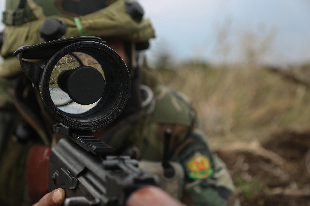 romanialainen sotilas, night vision, soveltamisala, kivääri, sotilas, armeija