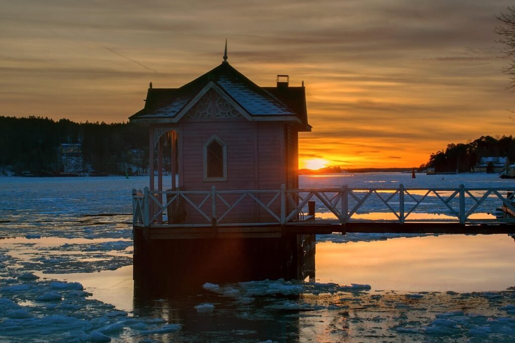 turku, ruissalo, uimamaja, jää, kylmä, talvi, vesi, ranta, rantamökki, laituri, meri, maisema, luonto, suomi, turku, turku, t