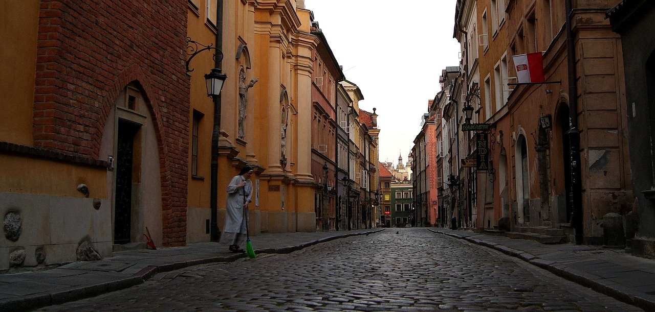 nunna, kirkko, old town, varsova, harja, puhdistus, aamu, vanha kaupunki