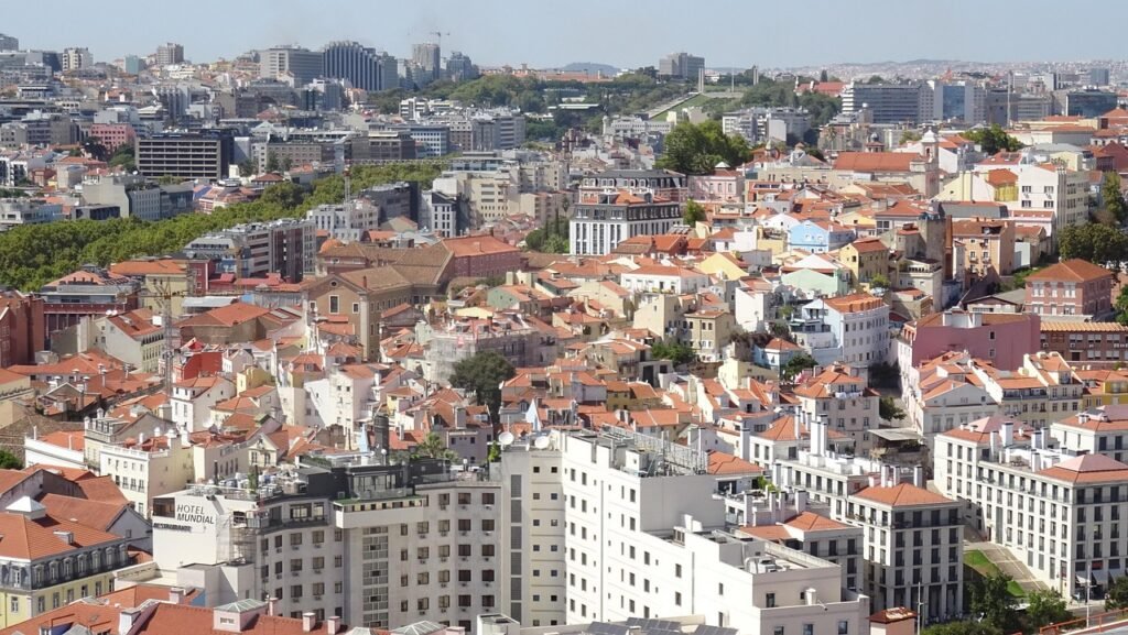 lissabon, panorama, old town, kaupunki, arkkitehtuuri