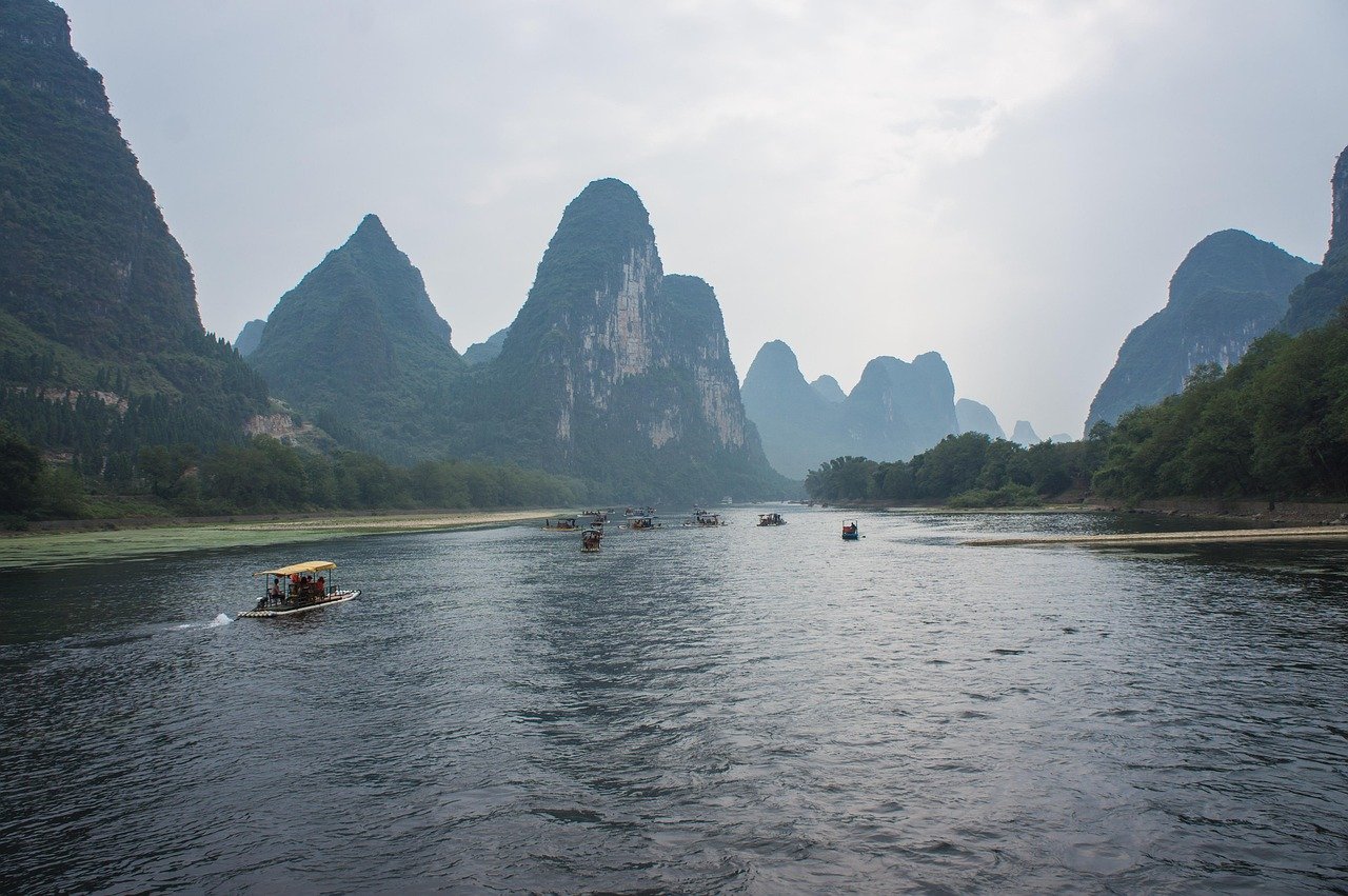 kiina, giulin, li river