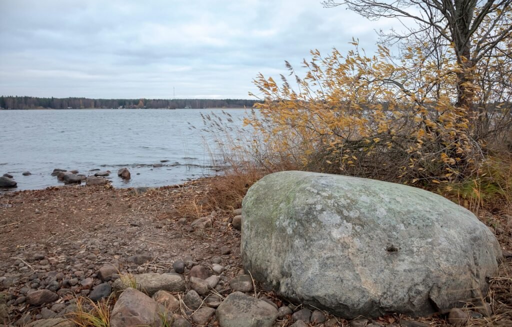 järvi, luonne, järven rannalla, syksy, suomi, maisema