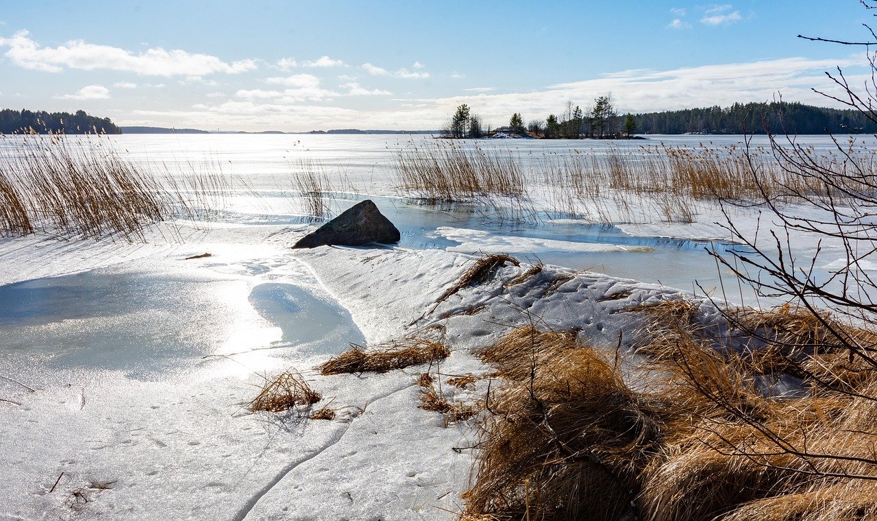 räntää, jäätä, sulaminen, auringonvalo, luonne, kevät, kuopio