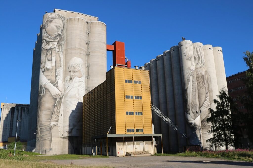 suomi, hämeenlinna, mylly, siilot, graffitit, muraali, murus, seinämaalaus, hämeenlinna, hämeenlinna, hämeenlinna, muraali, m